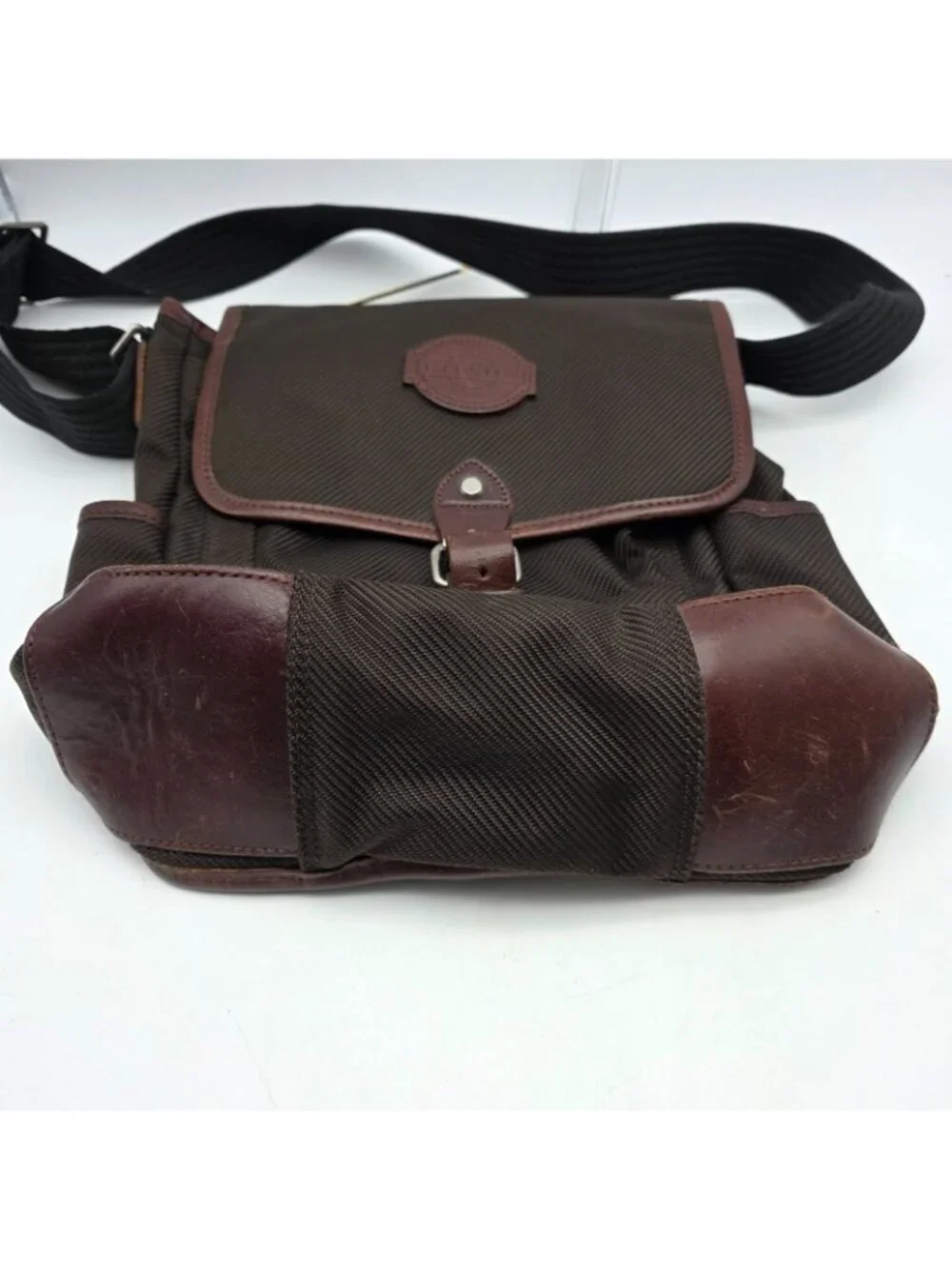 Filson Messenger Bag Mens Medium Brown Rugged Twill Leather Field Crossbody USA